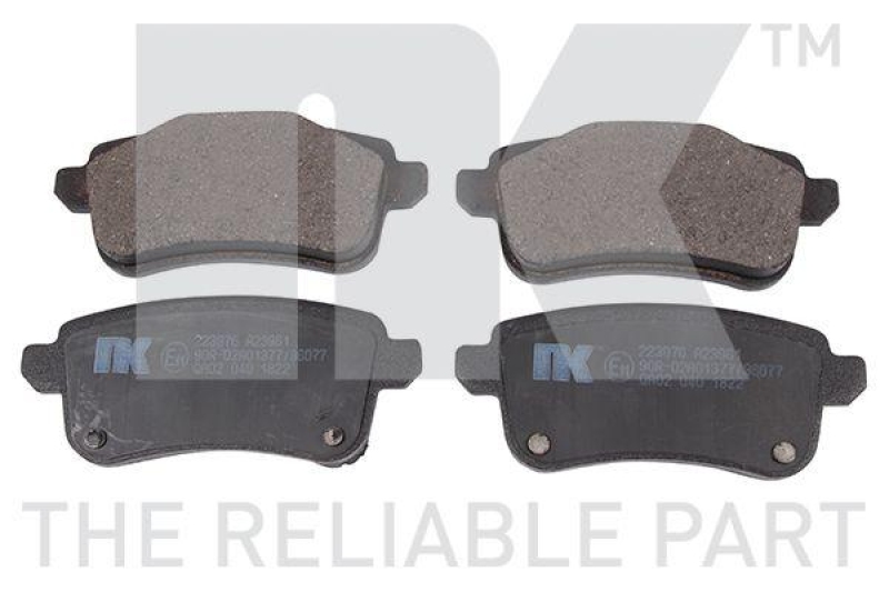 NK 223976 Bremsbelagsatz, Scheibenbremse f&uuml;r RENAULT