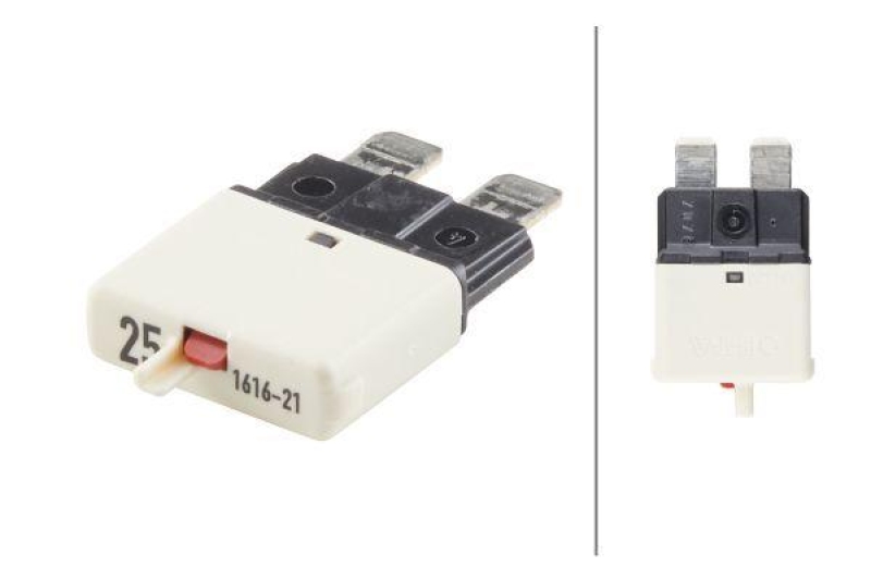 HELLA 8JS 174 320-051 Sicherungsautomat, 25 A 32 V, thermisch, weiss