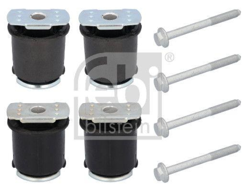 FEBI BILSTEIN 32638 Achskörperlagersatz für Hinterachsträger, mit Schrauben für VW-Audi