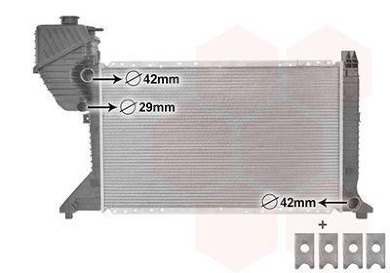 VAN WEZEL 30002300 Motorkühler