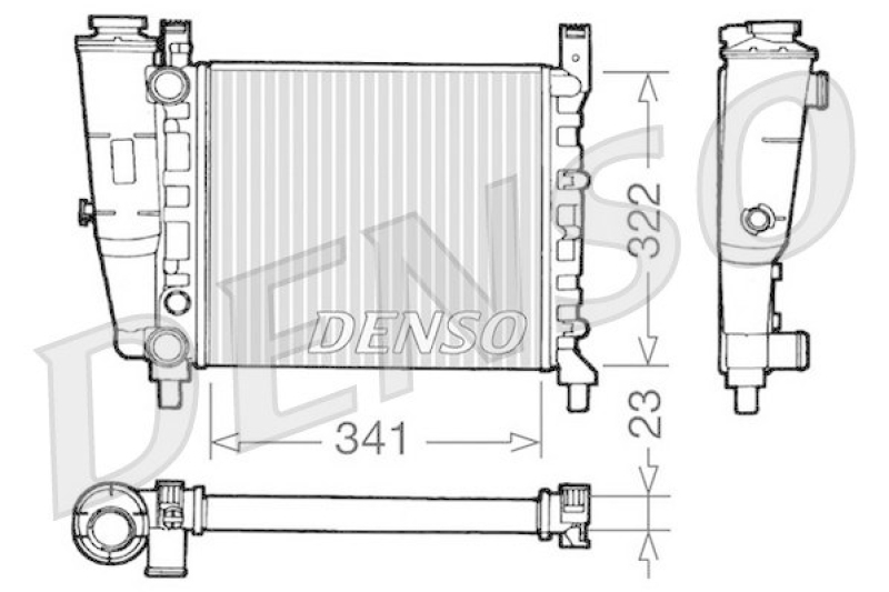 DENSO DRM09141 K&uuml;hler FIAT UNO (146A/E) 45 i.e. 1.0 (1984 - 1995)