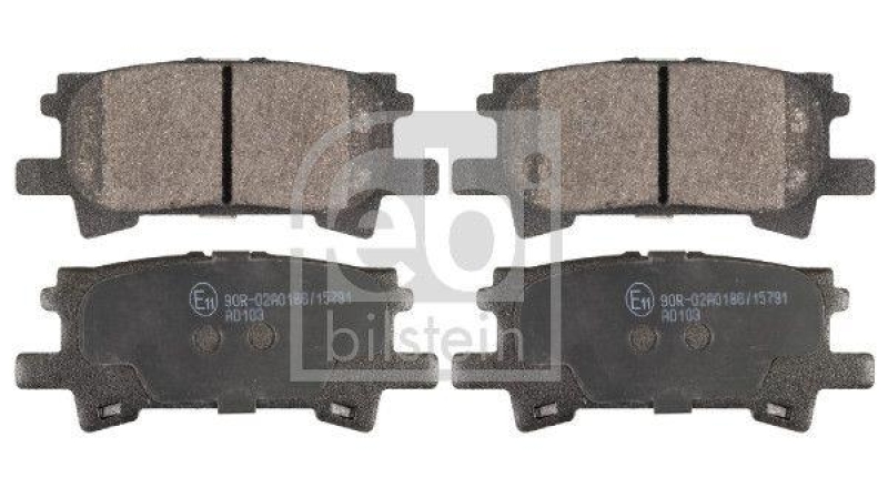 FEBI BILSTEIN 116334 Bremsbelagsatz f&uuml;r TOYOTA