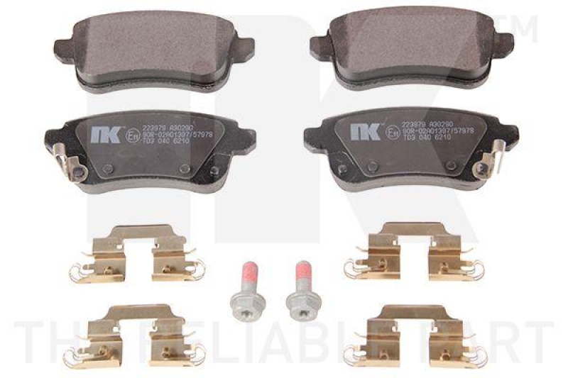 NK 223979 Bremsbelagsatz, Scheibenbremse f&uuml;r RENAULT