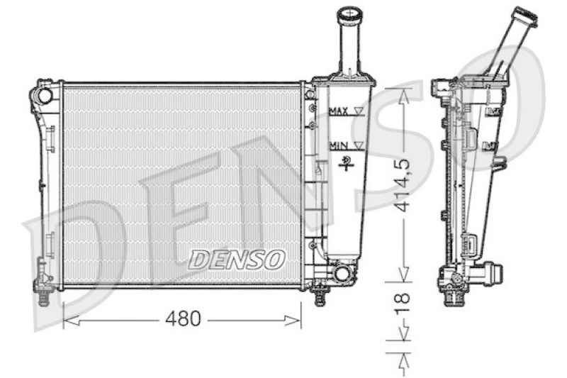 DENSO DRM09161 K&uuml;hler FORD KA (RU8) 1.2 (2008 - )