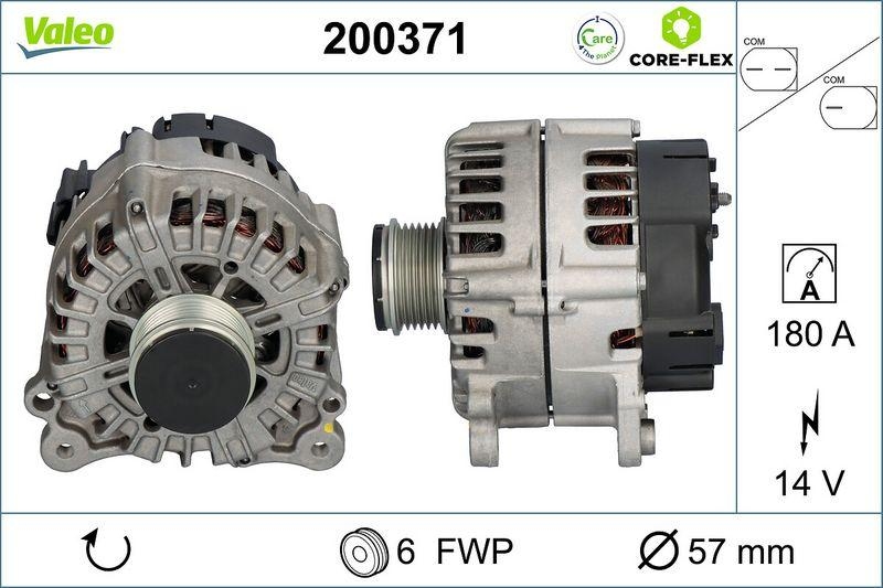 VALEO 200371 Generator - CORE-FLEX - VW
