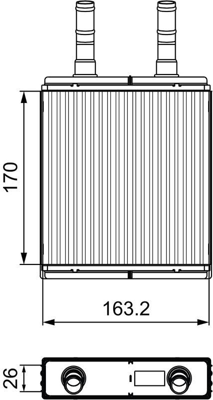 VALEO 812409 Warmetauscher HYUNDAI GETZ FL