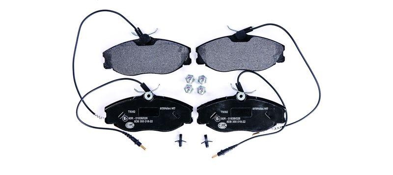 HELLA 8DB 355 018-221 Bremsbelagsatz, Scheibenbremsbelag f&uuml;r P.S.A