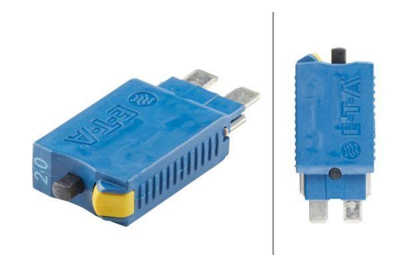 HELLA 8JS 174 326-041 Sicherungsautomat, 20 A 28 V, gelb