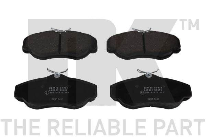 NK 224012 Bremsbelagsatz, Scheibenbremse f&uuml;r LAND ROVER