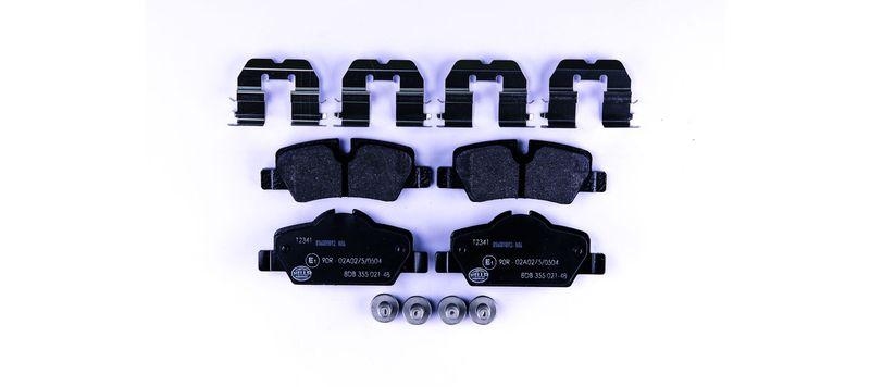 HELLA 8DB 355 021-481 Bremsbelagsatz, Scheibenbremsbelag f&uuml;r MINI