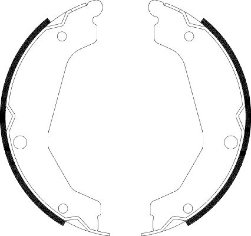 HELLA 8DA 355 050-051 Bremsbackensatz f&uuml;r HYUNDAI TERRACAN (HP)