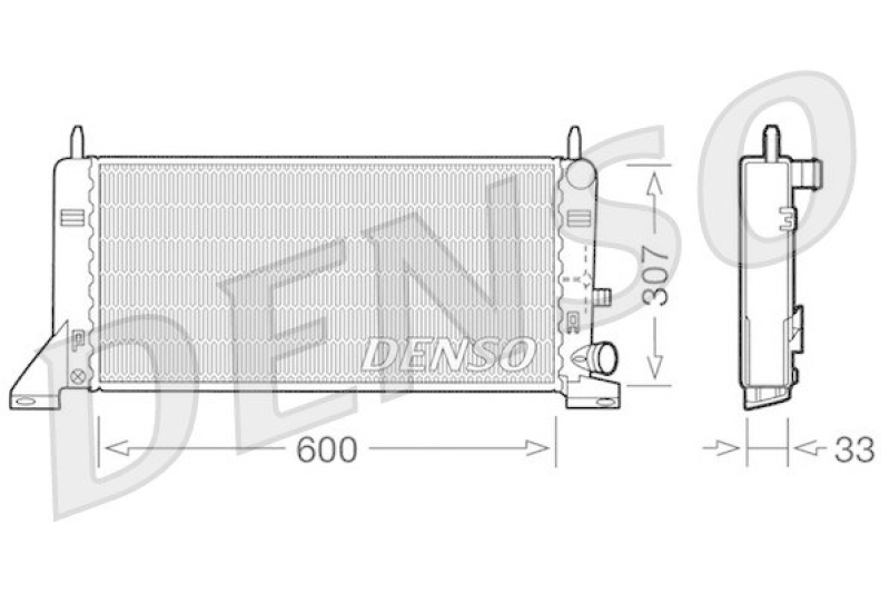 DENSO DRM10023 K&uuml;hler FORD ESCORT IV (GAF, AWF, ABFT) 1.3 (1986 - 1990)