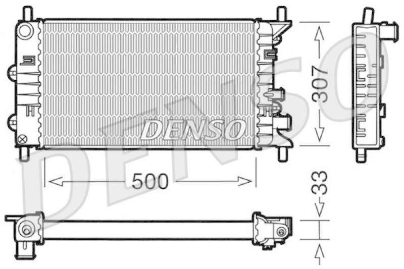 DENSO DRM10024 K&uuml;hler FORD ESCORT VI (GAL) 1.4 (1992 - 1995)