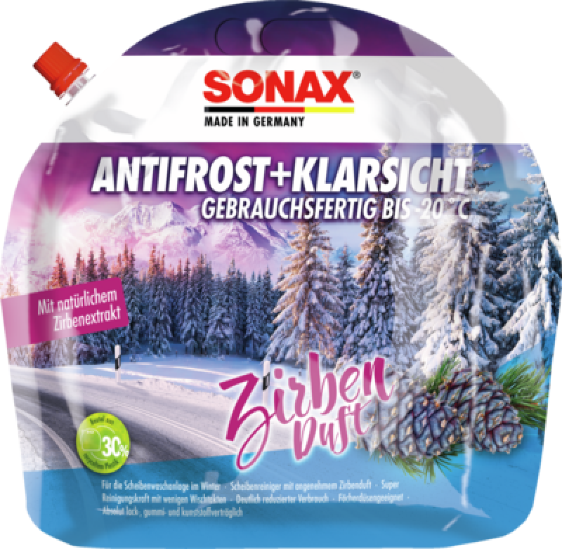 SONAX 01314410 Antifrost + Klarsicht bis -20°C Zirbe 3L