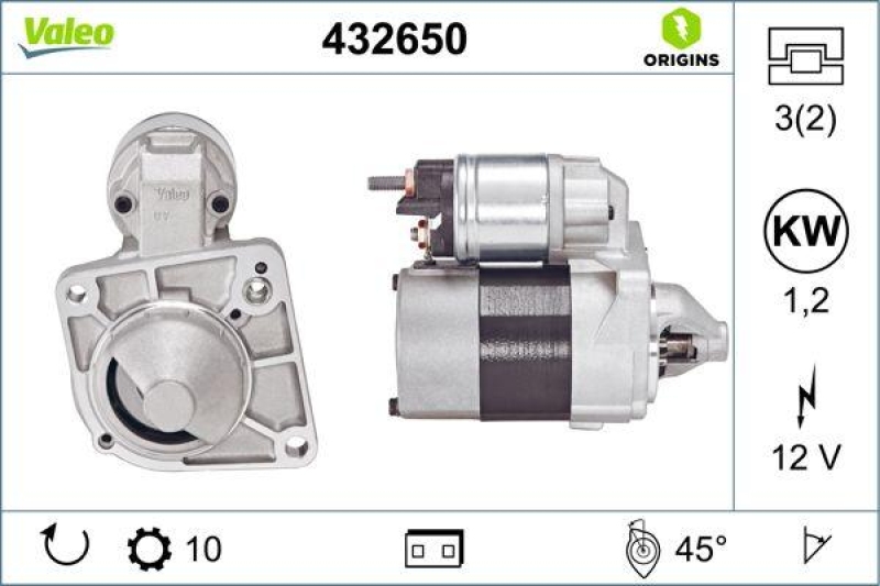VALEO 432650 Starter Neu - ORIGINS