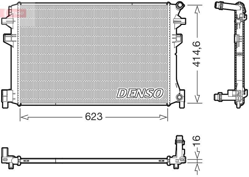 DENSO DRM02048 K&uuml;hler VW POLO VI (AW1, BZ1, AE1) 1.0 TSI (18-)