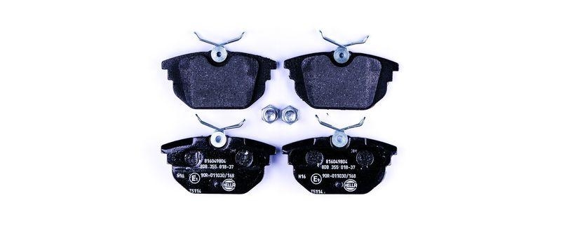 HELLA 8DB 355 018-371 Bremsbelagsatz, Scheibenbremsbelag f&uuml;r FIAT/ALFA/LANCIA