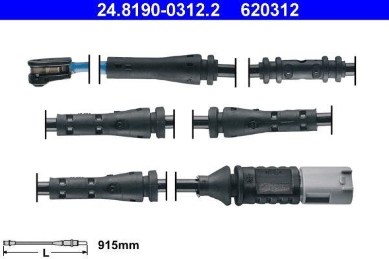 ATE 24.8190-0312.2 Warnkontakt f&uuml;r BMW 5er F10 (10-)BMW 6er F06/F12/F13 (11-)