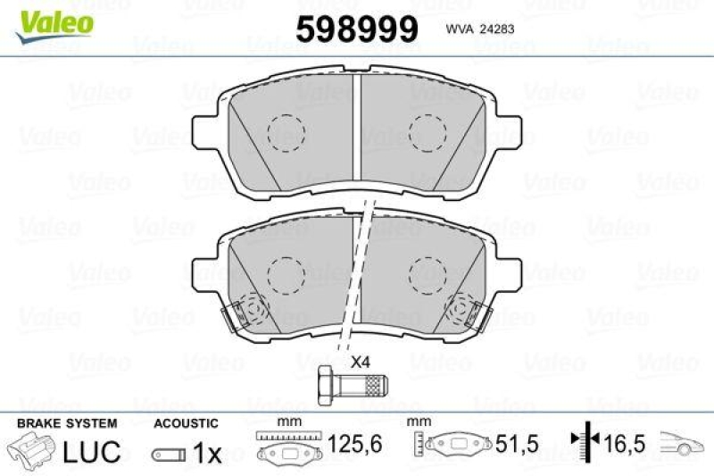 VALEO 598999 SBB-Satz PREMIUM