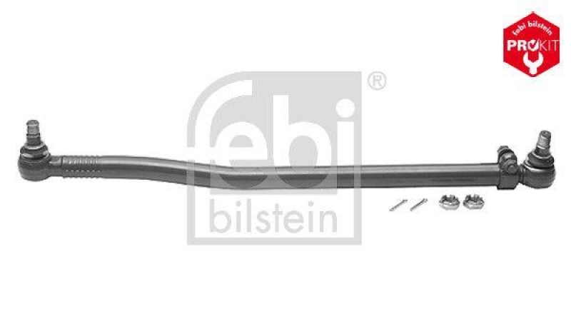 FEBI BILSTEIN 14484 Lenkstange mit Kronenmuttern und Splinten für Iveco