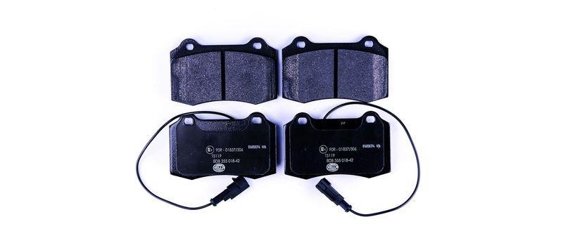 HELLA 8DB 355 018-421 Bremsbelagsatz, Scheibenbremsbelag f&uuml;r ALFA/FIAT/CHRYSLER