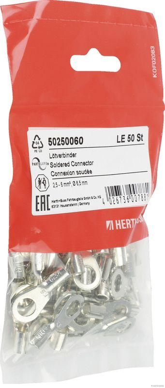 HERTH+BUSS 50250060 L&ouml;tverbinder 2,5 - 6 mm&sup2;, &Oslash; 6,5 mm, DIN 46211 A