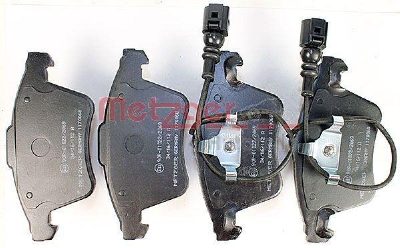 METZGER 1170068 Bremsbelagsatz, Scheibenbremse WVA 23 746