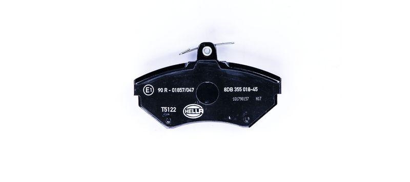 HELLA 8DB 355 018-451 Bremsbelagsatz, Scheibenbremsbelag f&uuml;r AUDI/VW