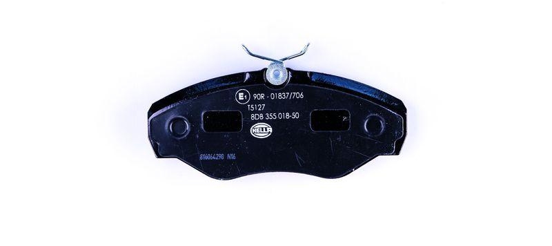 HELLA 8DB 355 018-501 Bremsbelagsatz, Scheibenbremsbelag f&uuml;r RENAULT ESPACE III (JE0)