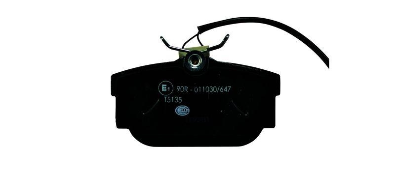 HELLA 8DB 355 018-571 Bremsbelagsatz, Scheibenbremsbelag für VW/SEAT/FORD