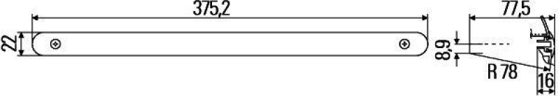 HELLA 2DA 007 858-037 Zusatz Bremsleuchte LED