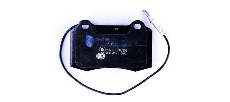 HELLA 8DB 355 018-631 Bremsbelagsatz, Scheibenbremsbelag f&uuml;r PEUGEOT 406 Coupe (8C)