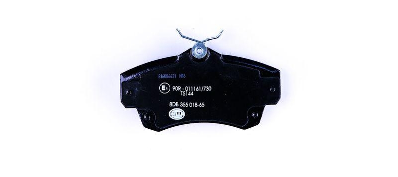 HELLA 8DB 355 018-651 Bremsbelagsatz, Scheibenbremsbelag f&uuml;r CHRYSLER