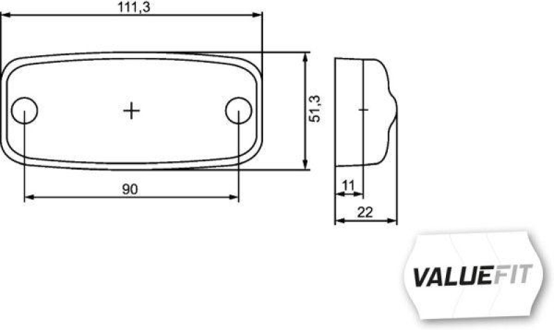 HELLA 2PG 357 008-031 Nebelschlussleuchte LED