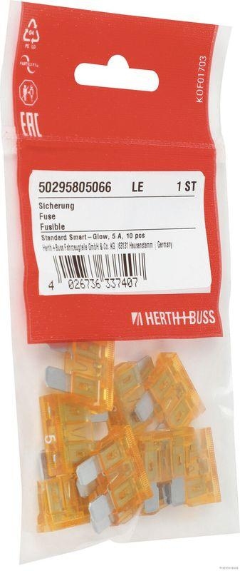 HERTH+BUSS 50295805066 Sicherung Standard Smart-Glow, 5 A, 10 pcs