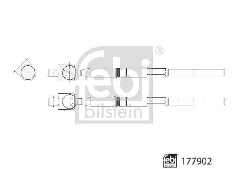FEBI BILSTEIN 177902 Axialgelenk mit Kontermutter f&uuml;r HYUNDAI