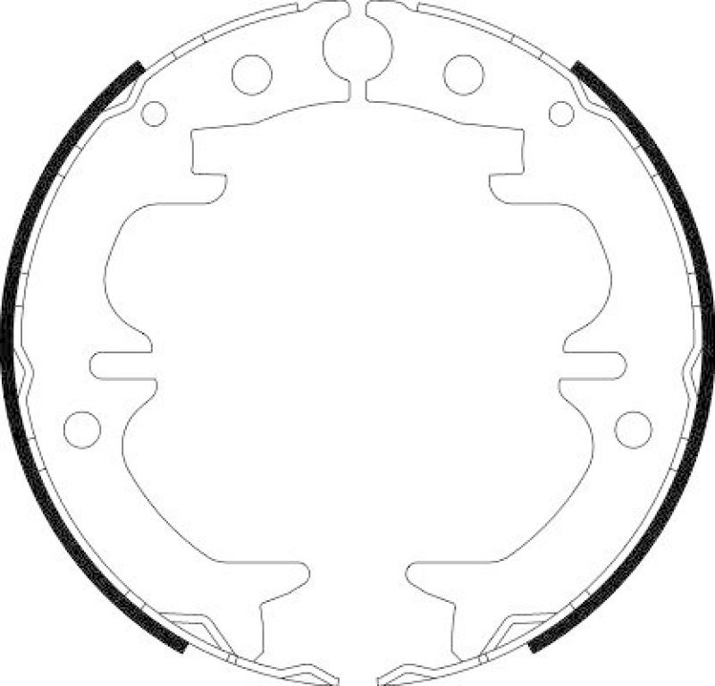 HELLA 8DA 355 050-521 Bremsbackensatz f&uuml;r TOYOTA/LEXUS