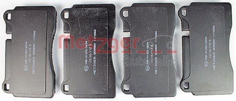 METZGER 1170366 Bremsbelagsatz, Scheibenbremse WVA 24 098