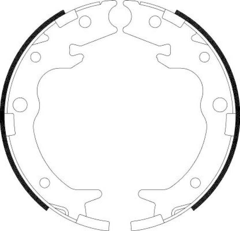 HELLA 8DA 355 050-621 Bremsbackensatz f&uuml;r HONDA