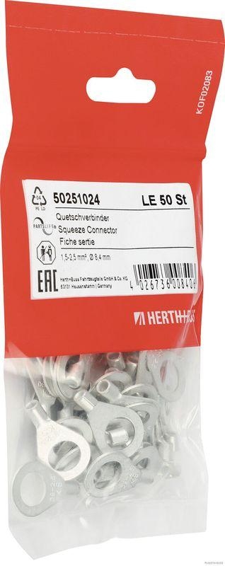 HERTH+BUSS 50251024 Quetschverbinder 1,5 - 2,5 mm&sup2;, &Oslash; 8,4 mm, DIN 46234