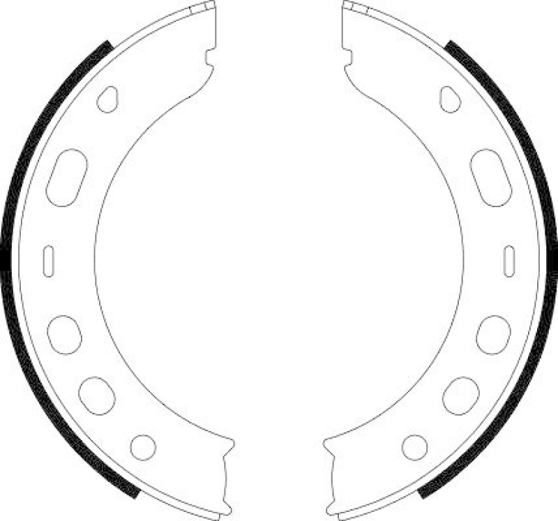 HELLA 8DA 355 050-661 Bremsbackensatz f&uuml;r PORSCHE