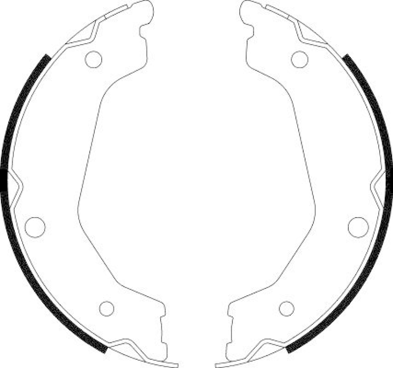 HELLA 8DA 355 050-681 Bremsbackensatz für KIA SORENTO I (JC)