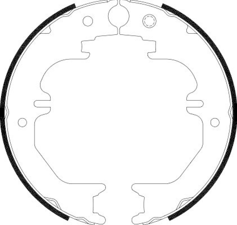 HELLA 8DA 355 050-721 Bremsbackensatz für TOYOTA