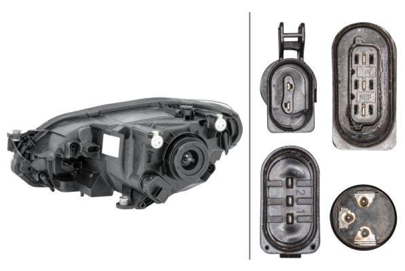 HELLA 1LL 012 644-041 Heckscheinwerfer rechts Halogen VW