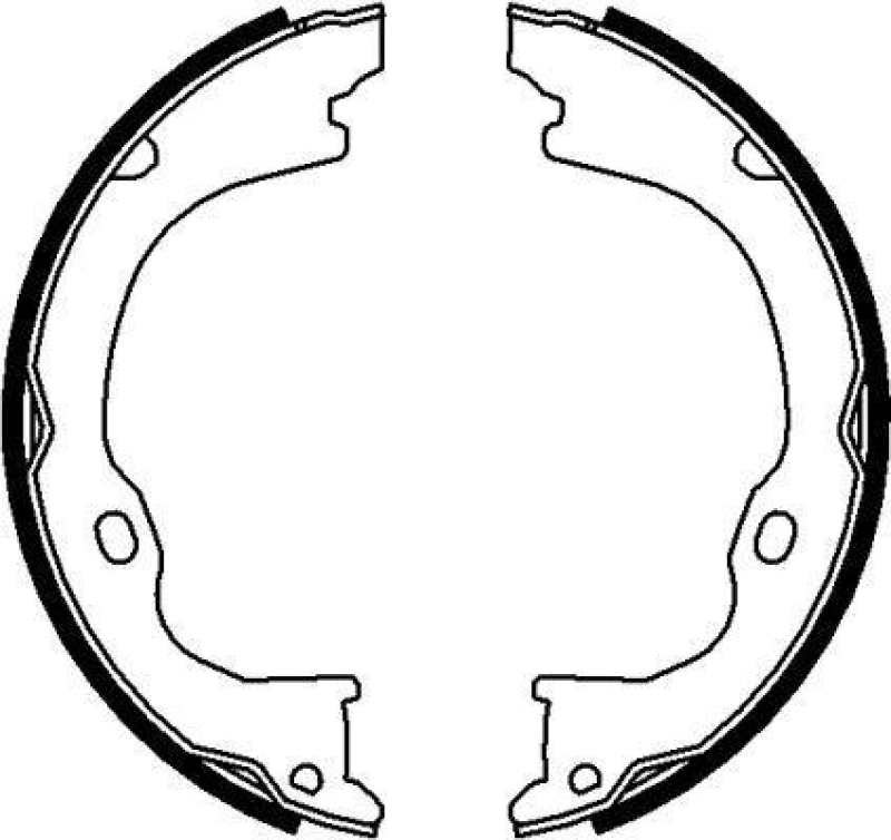 HELLA 8DA 355 050-911 Bremsbackensatz f&uuml;r JEEP/DODGE