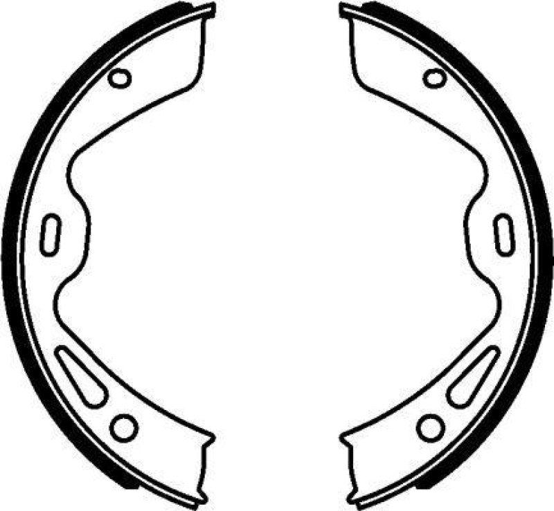 HELLA 8DA 355 050-961 Bremsbackensatz für PORSCHE