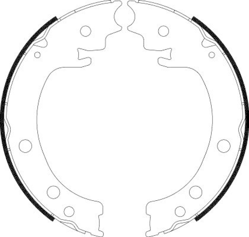 HELLA 8DA 355 050-971 Bremsbackensatz für SUZUKI