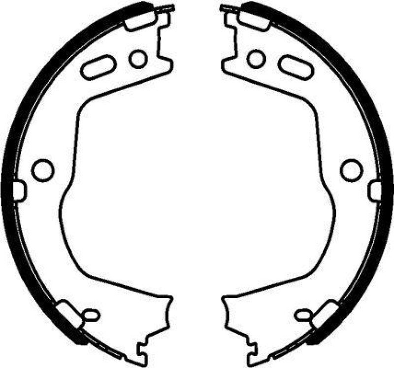 HELLA 8DA 355 050-981 Bremsbackensatz für HYUNDAI
