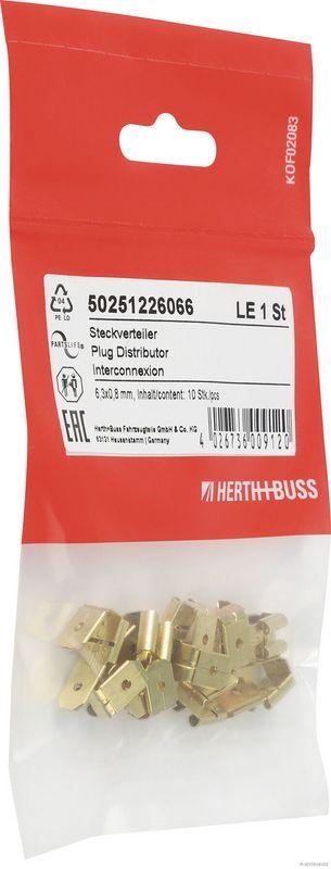HERTH+BUSS 50251226066 Steckverteiler 6,3x0,8 mm, Inhalt/content: 10 Stk./pcs