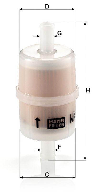 MANN-FILTER WK 32/7 Kraftstoffilter f&uuml;r Mercedes-Benz